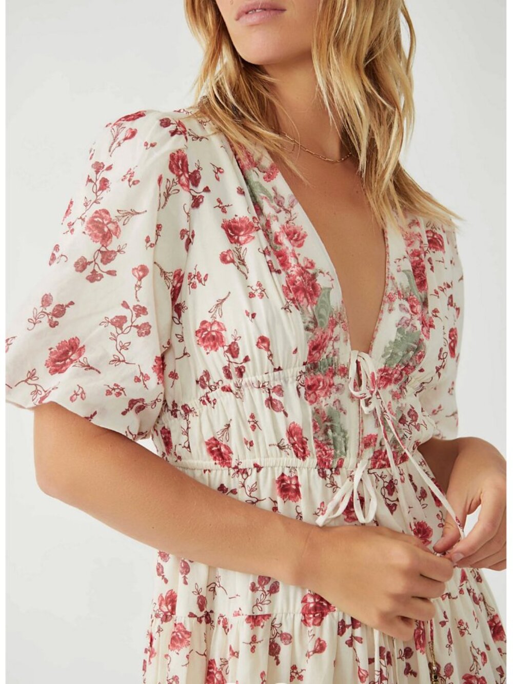 Free People Boho Cottagecore Prairie Floral Lysette Maxi Dress - Picture 4 of 15